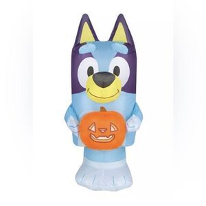 Bluey Pumpkin Jack O Lantern Halloween Inflatable Indoors 22”  Tabletop